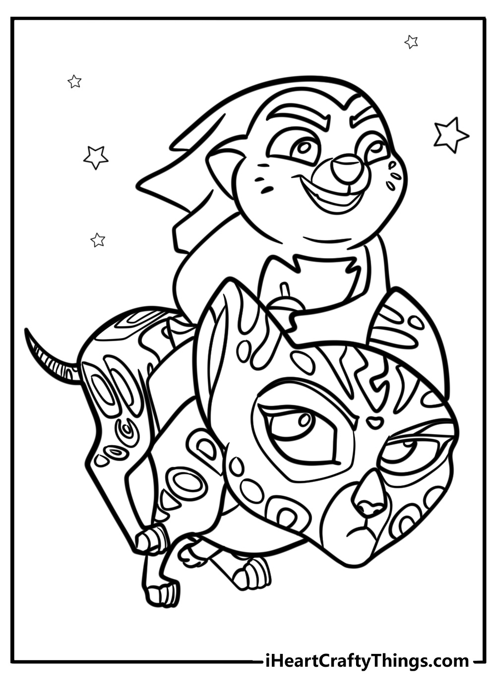 Fuli dashing through the plains detailed lion guard coloring sheet