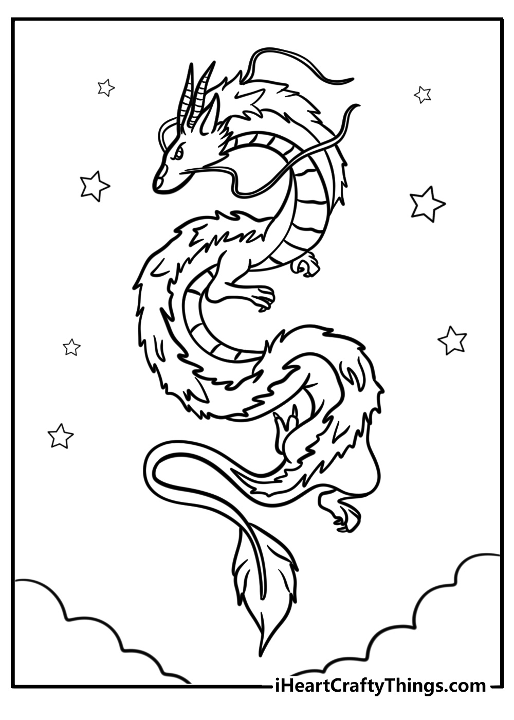 Haku as a dragon free spirited away coloring page pdf