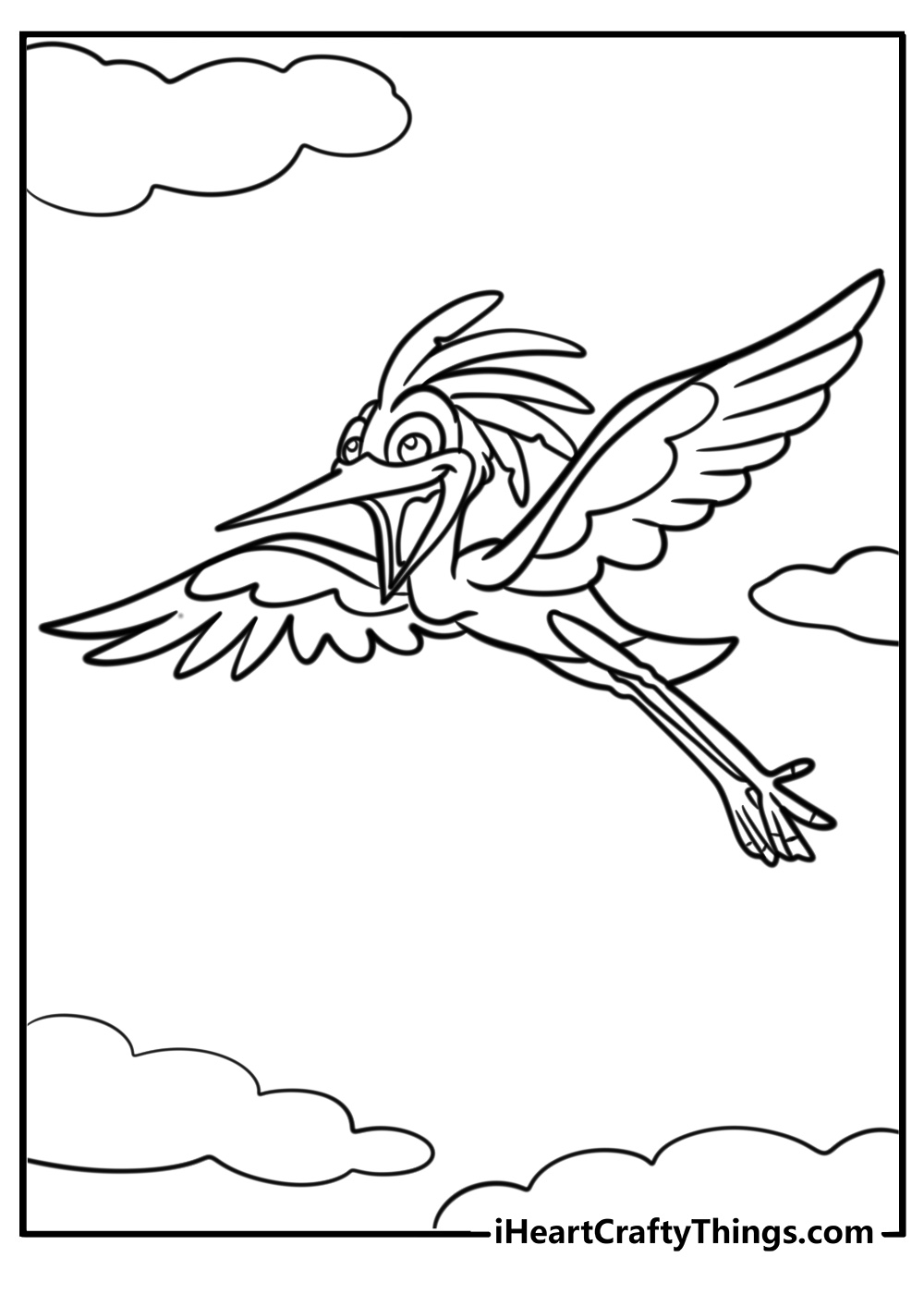 Ono scouting from the sky fun coloring sheet