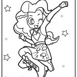 Pinkie pie at a fun party coloring page for kids