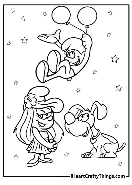 Smurf coloring pages