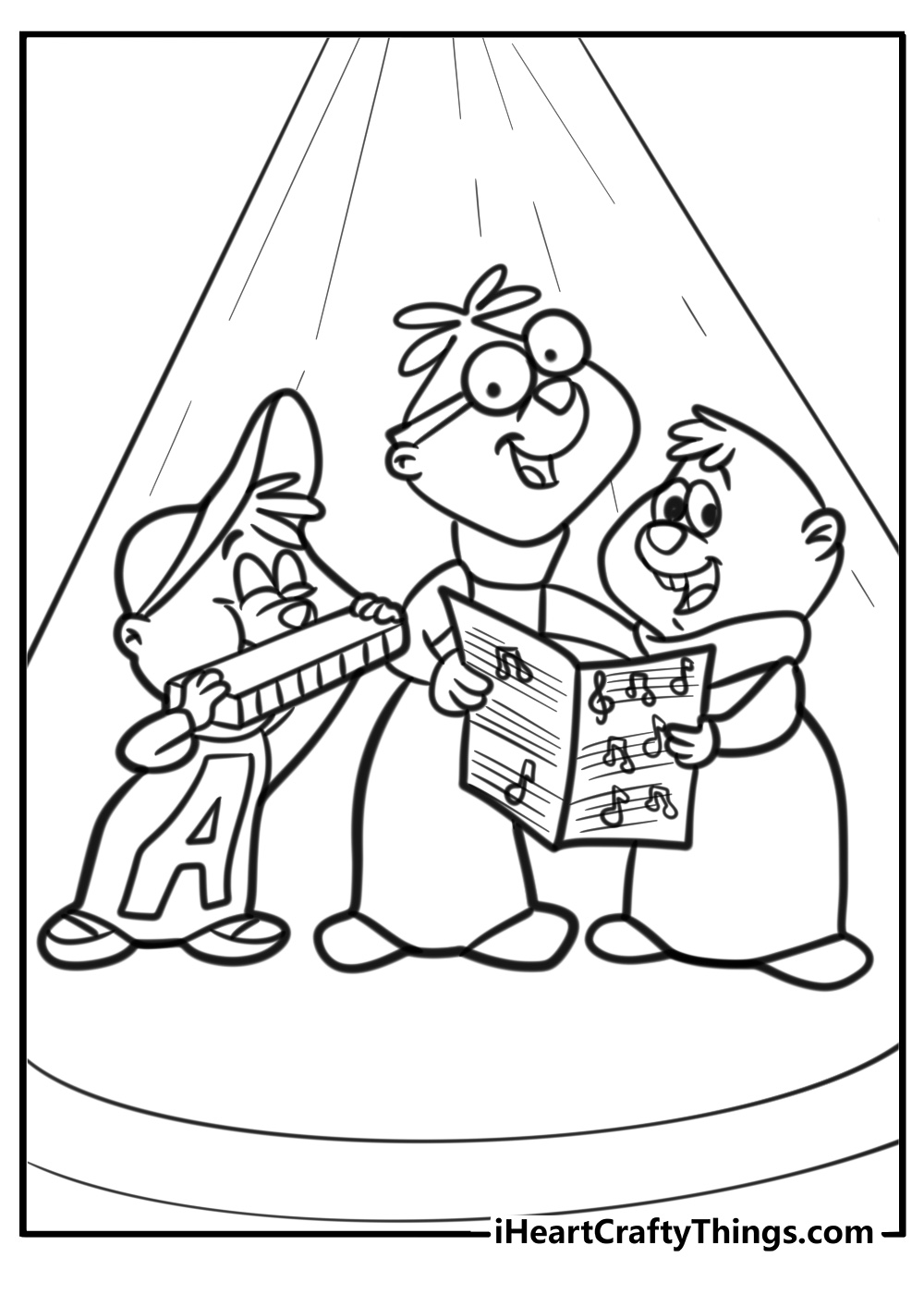 Alvin and the chipmunks coloring pages