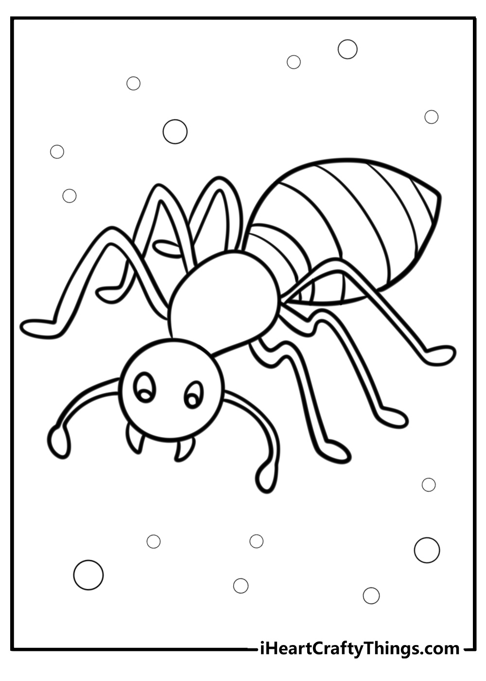 Ant coloring pages