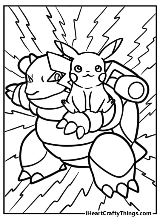 25 Blastoise Coloring Pages