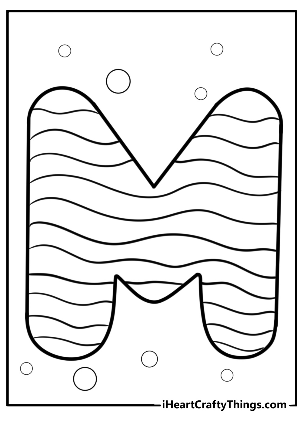 M Bubble Printable Coloring Pages 2025 M Bubble Printable Coloring Pages 2025