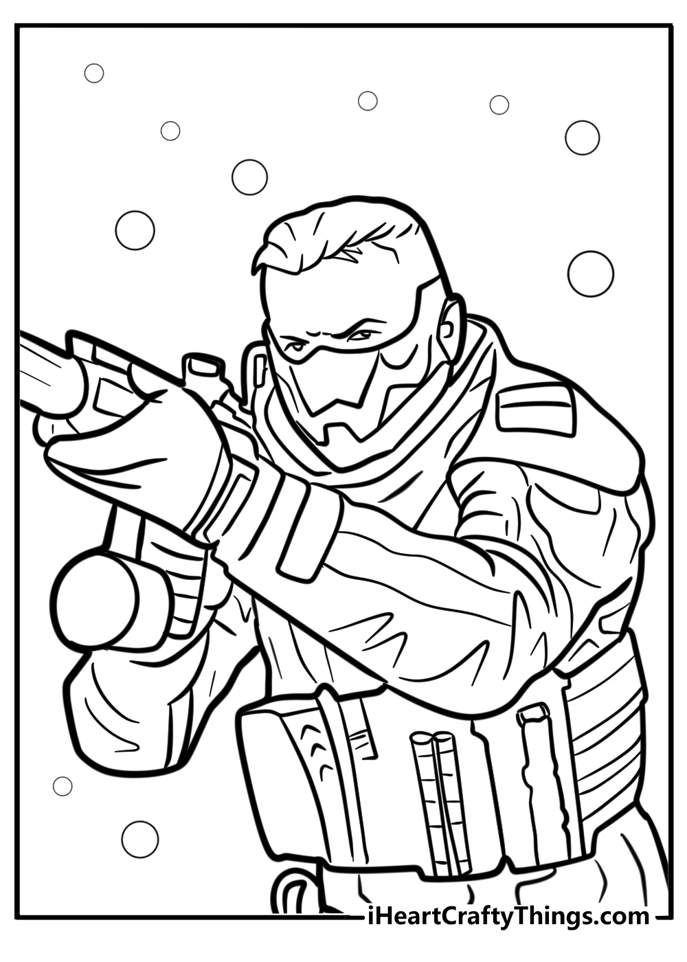 Call of duty mission in progress free printable coloring page