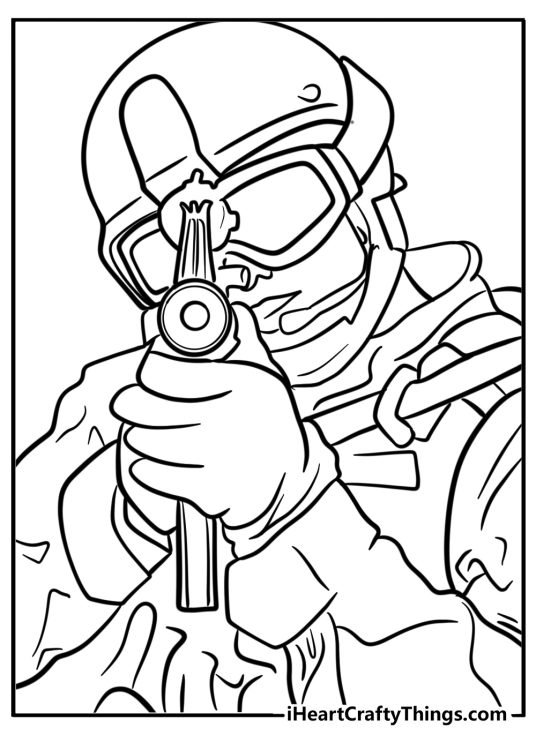 25 Call Of Duty Coloring Pages