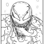 Carnage with evil grin free printable coloring page