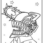 Chainsaw man coloring pages