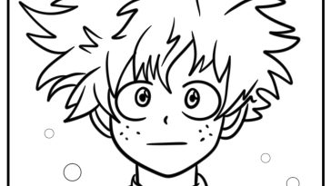 Deku coloring pages