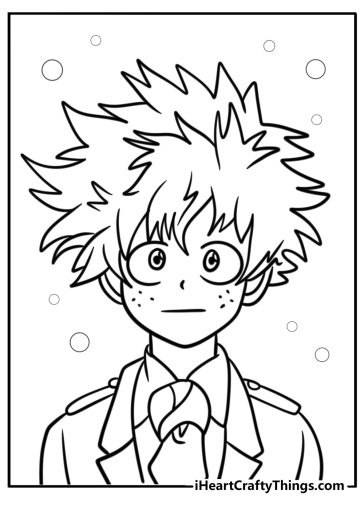 Deku coloring pages