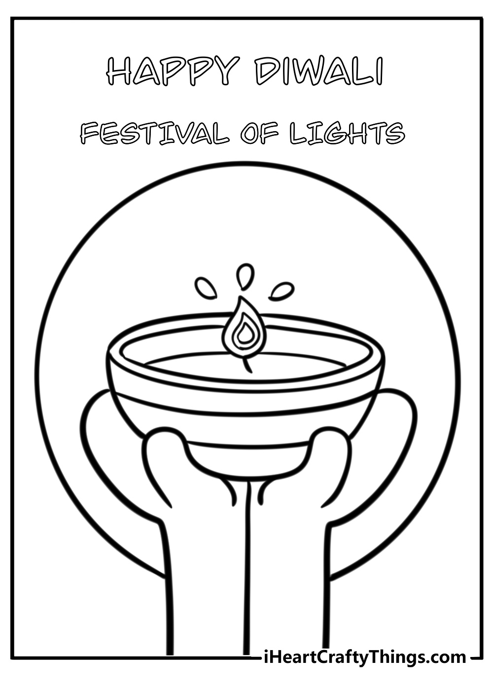 Diwali coloring pages