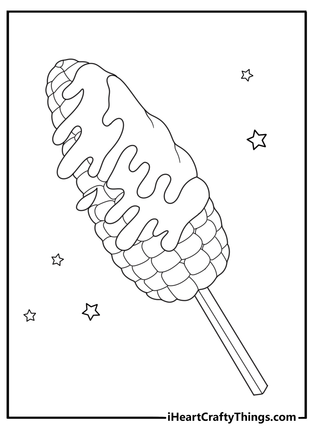 easy corn on the cob with butter thanksgiving food coloring page