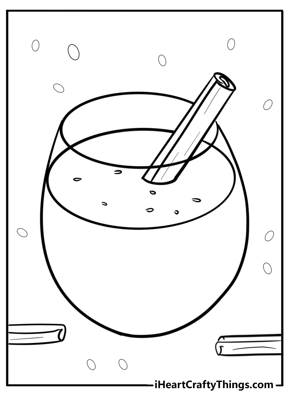 Eggnog coloring page