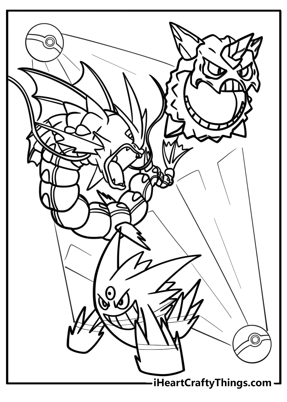 Free mega pokemon coloring sheet for kids