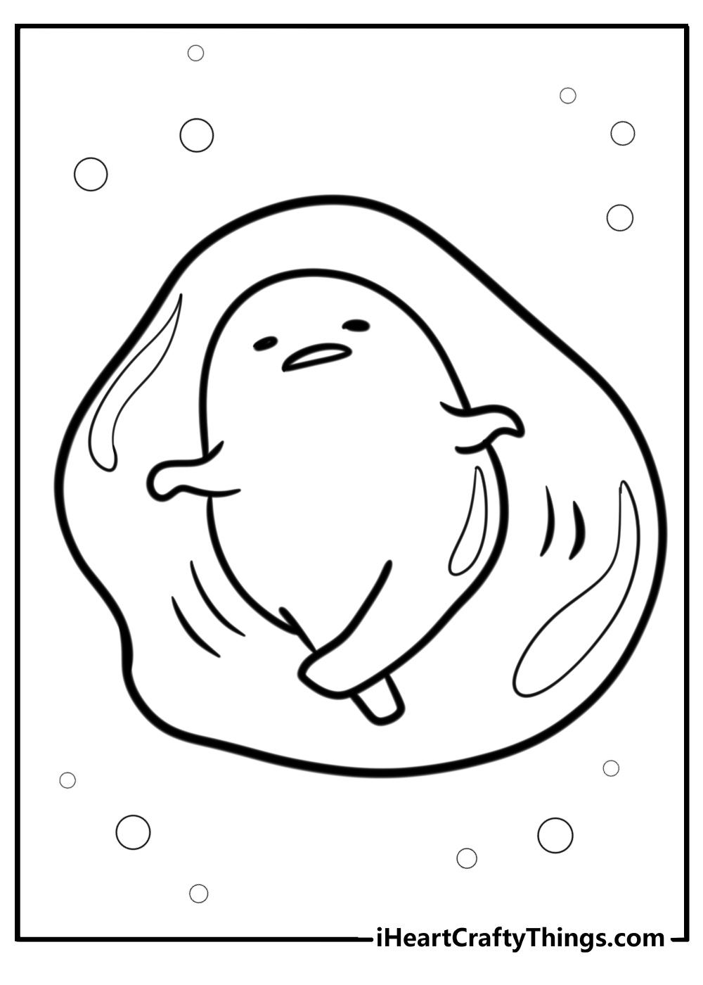 Gudetama coloring pages