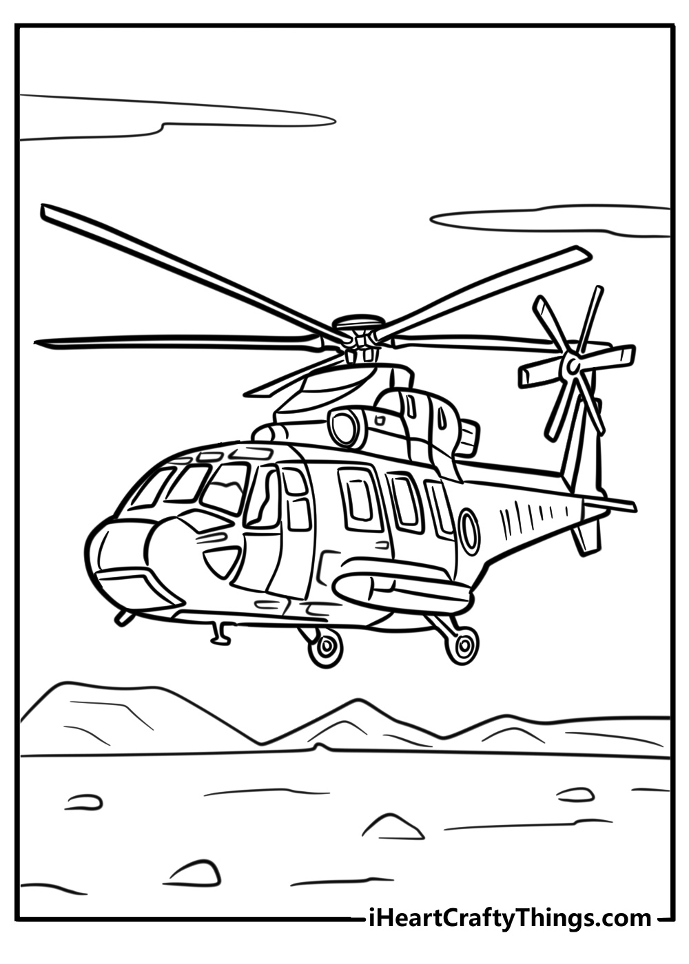 Helicopter extraction in call of duty detailed coloring sheet