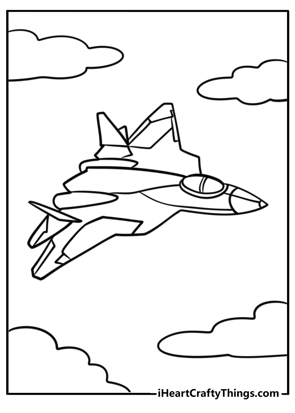 Jet coloring pages