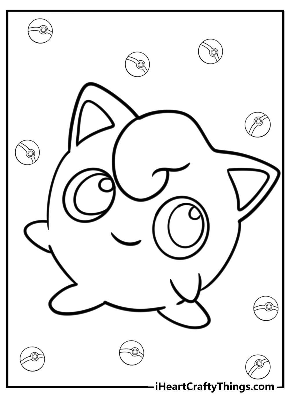 Jigglypuff coloring pages.