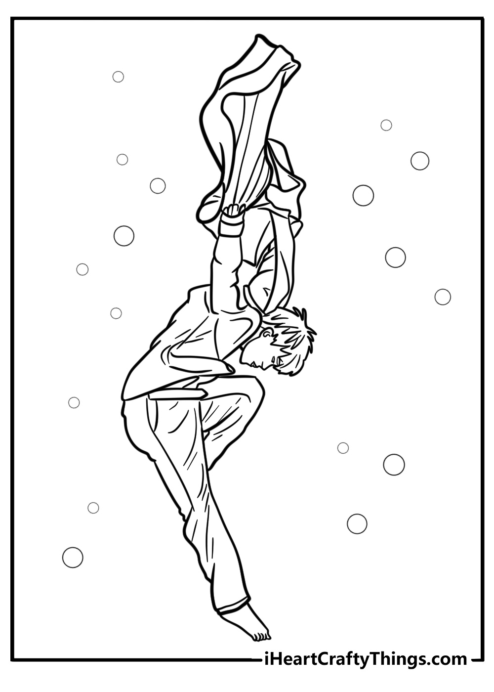 Jimin in a dance move detailed BTS coloring sheet