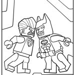 Lego batman and joker face off coloring sheet