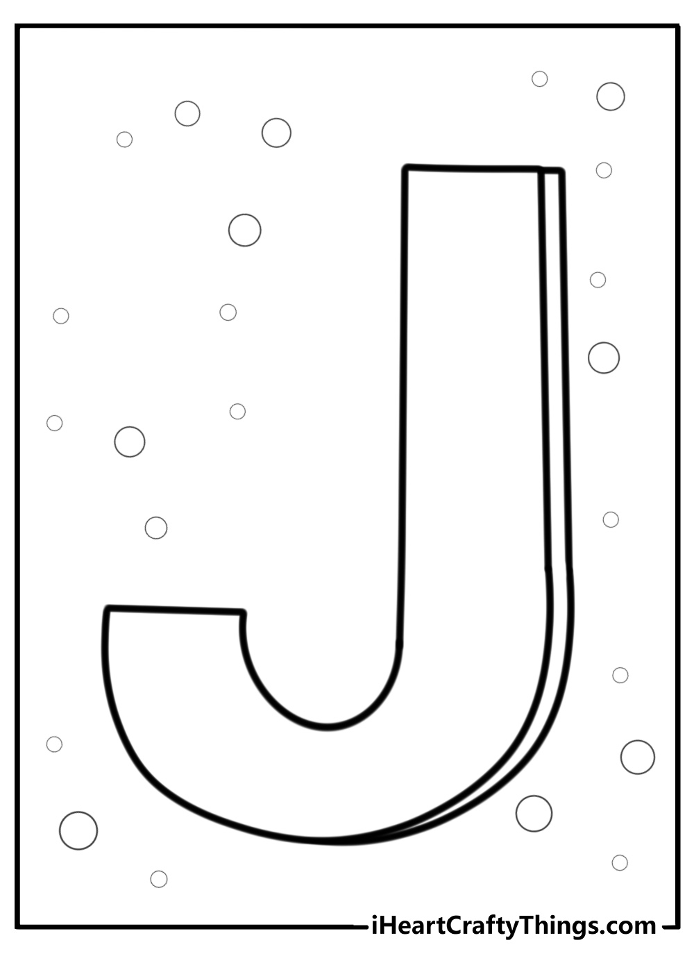 Letter j coloring pages