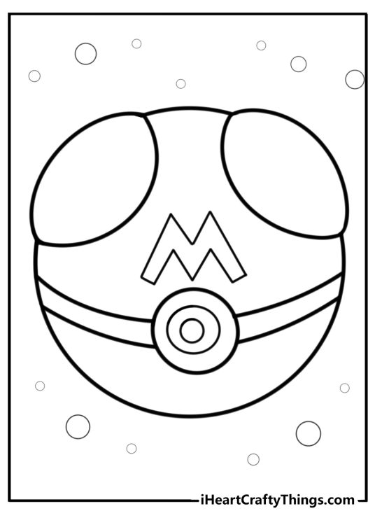Master ball with its iconic letter 