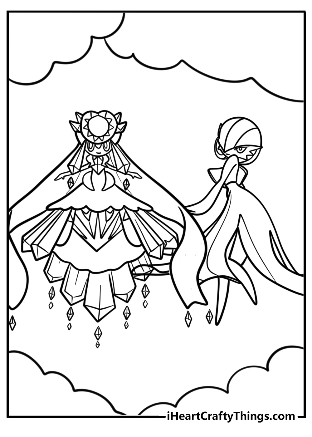 Mega pokemon coloring pages