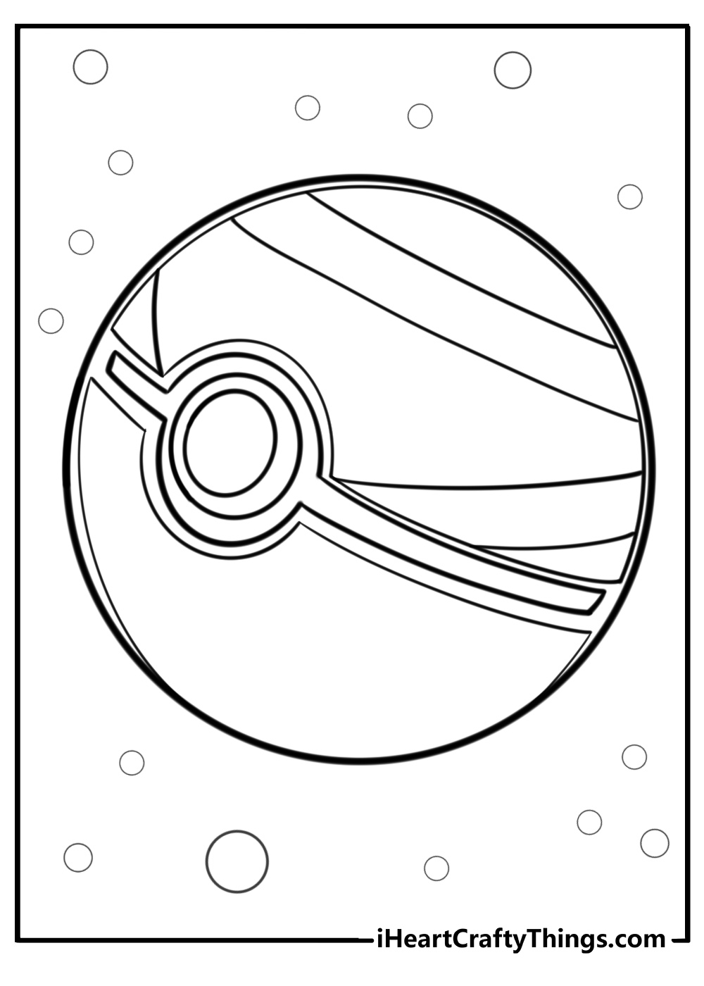 Nest ball with leafy design detailed coloring sheet