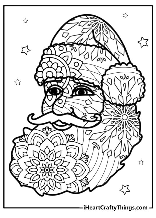 15 Christmas Mandala Coloring Pages