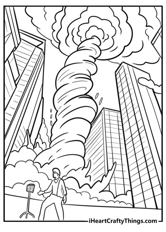 25 Tornado Coloring Pages