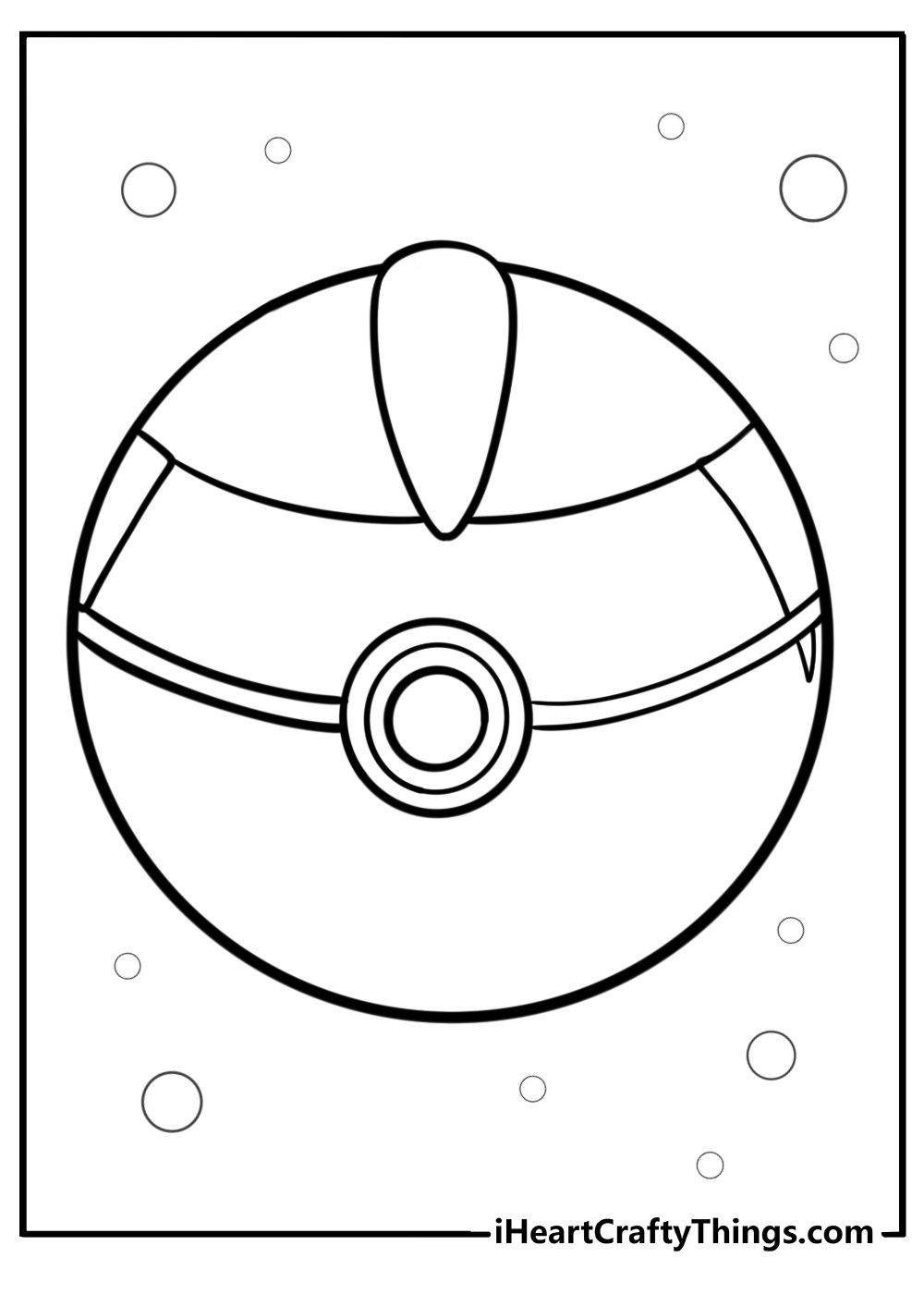 Timer ball with clock like design free coloring page pdf