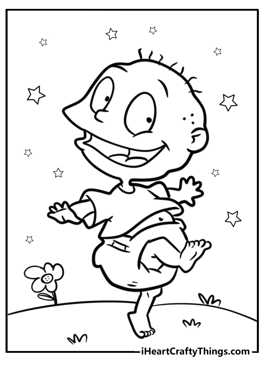 Tommy leading an adventure free printable coloring page