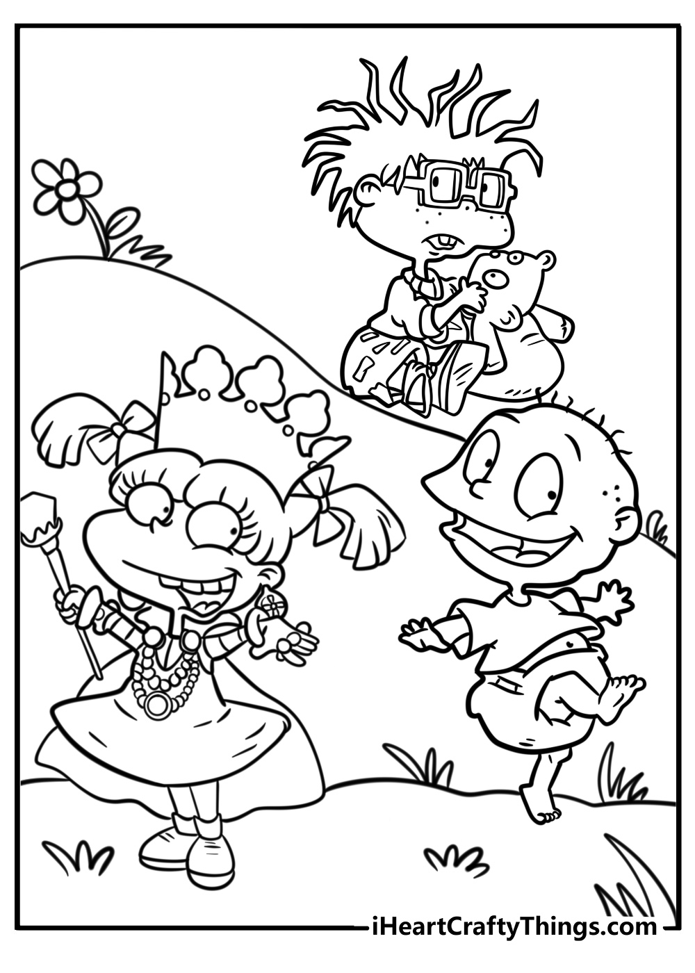 Tommy with his adventurous smile detailed coloring sheet