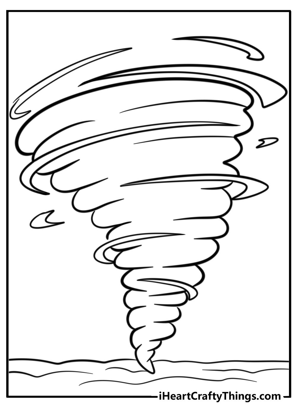 Tornado coloring pages