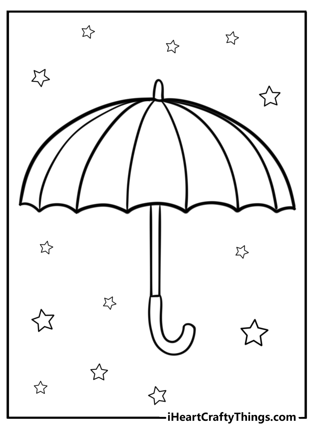 Umbrella coloring pages