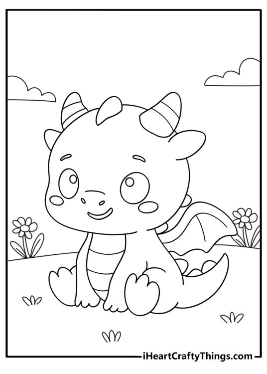 Dragon coloring pages