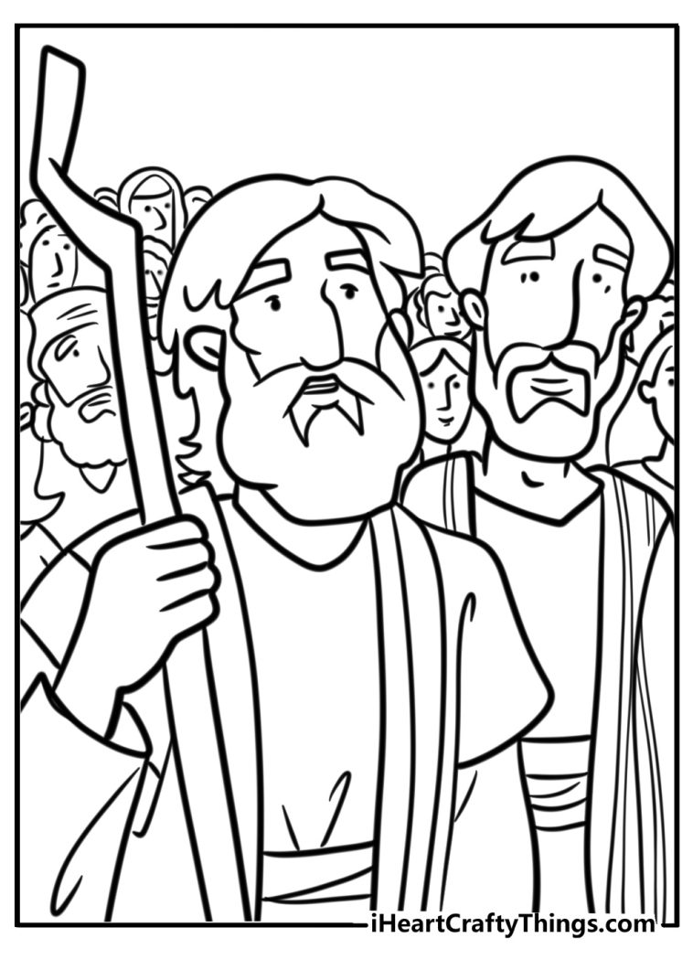 25 Moses Coloring Pages (100% Free To Print)