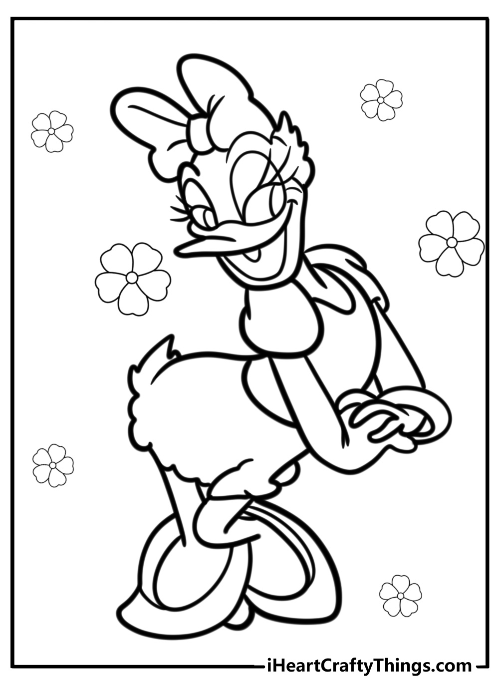 Daisy duck coloring pages