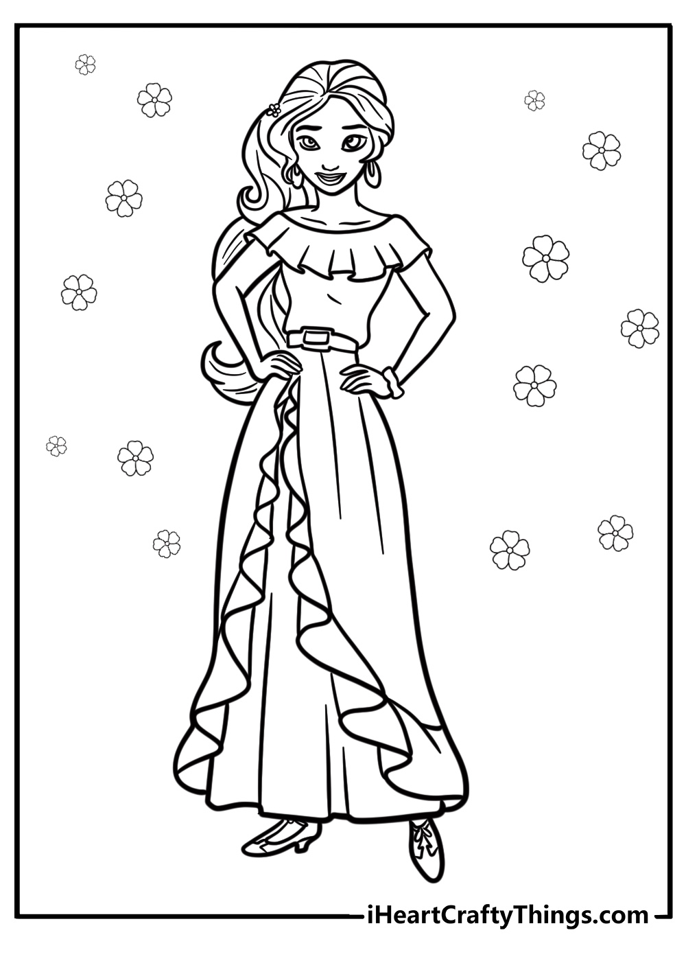 Elena of avalor coloring pages