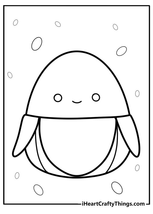 Halloween squishmallow coloring pages