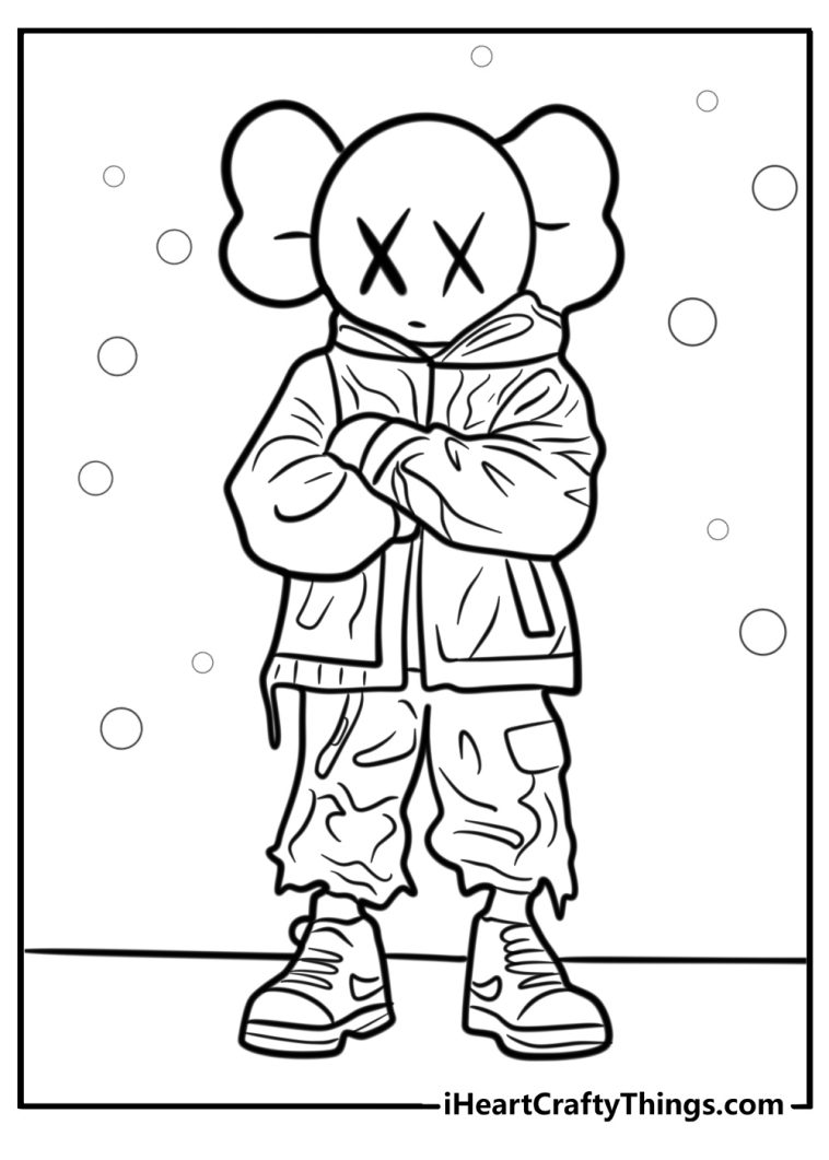 25 Kaws Coloring Pages (100% Free To Printables To Download)