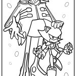 Metal sonic and dr eggman together detailed coloring sheet