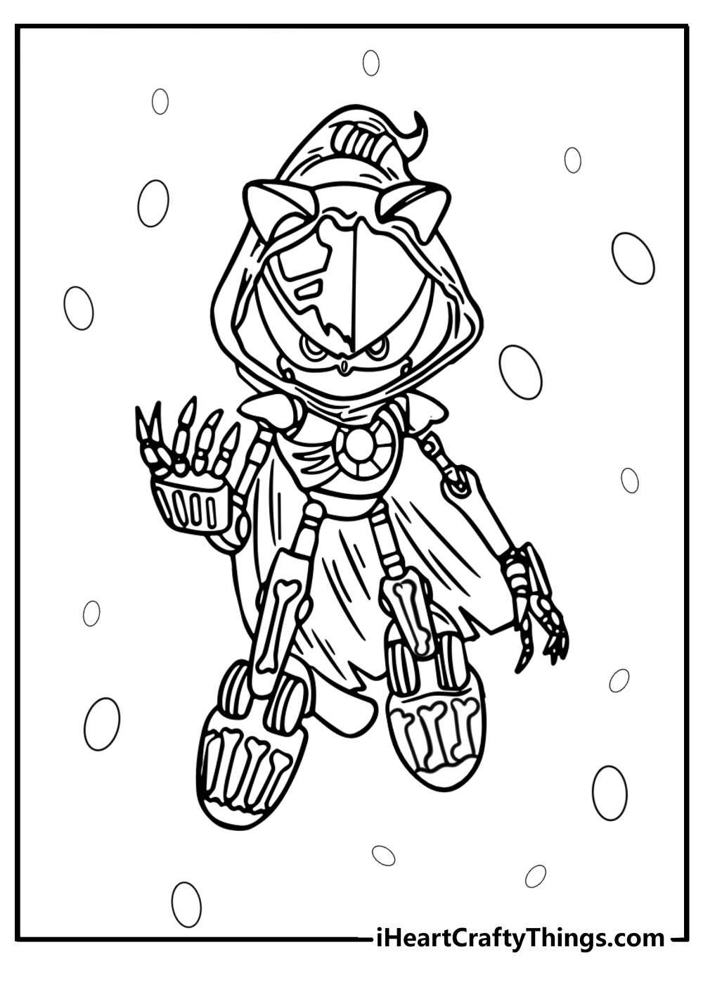 Metal sonic in a powerful pose coloring page for kids