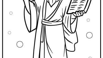 Moses coloring pages