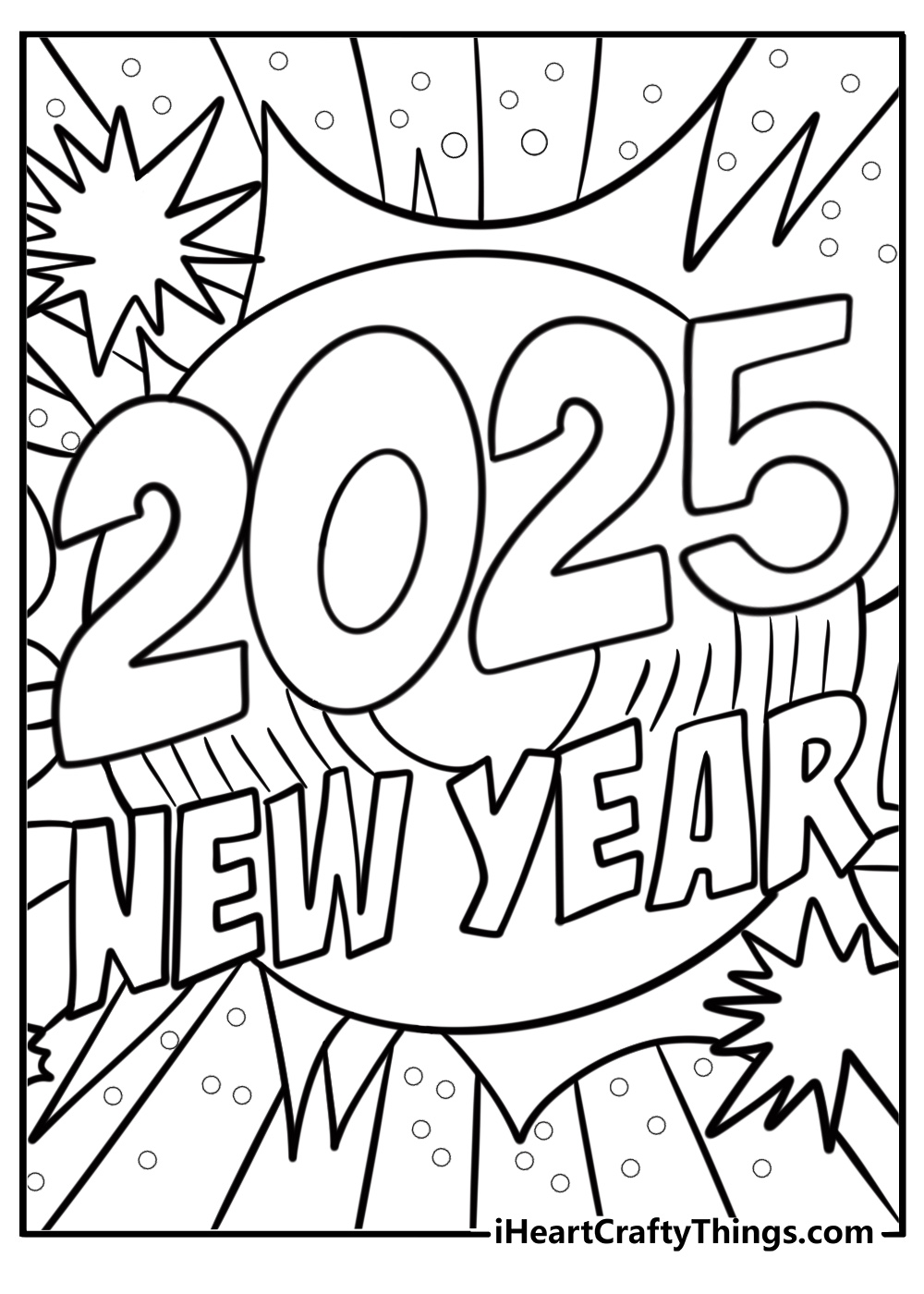 New year coloring pages