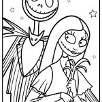 Nightmare before christmas coloring pages