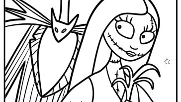 Nightmare before christmas coloring pages