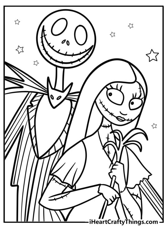 Nightmare Before Christmas Coloring Pages