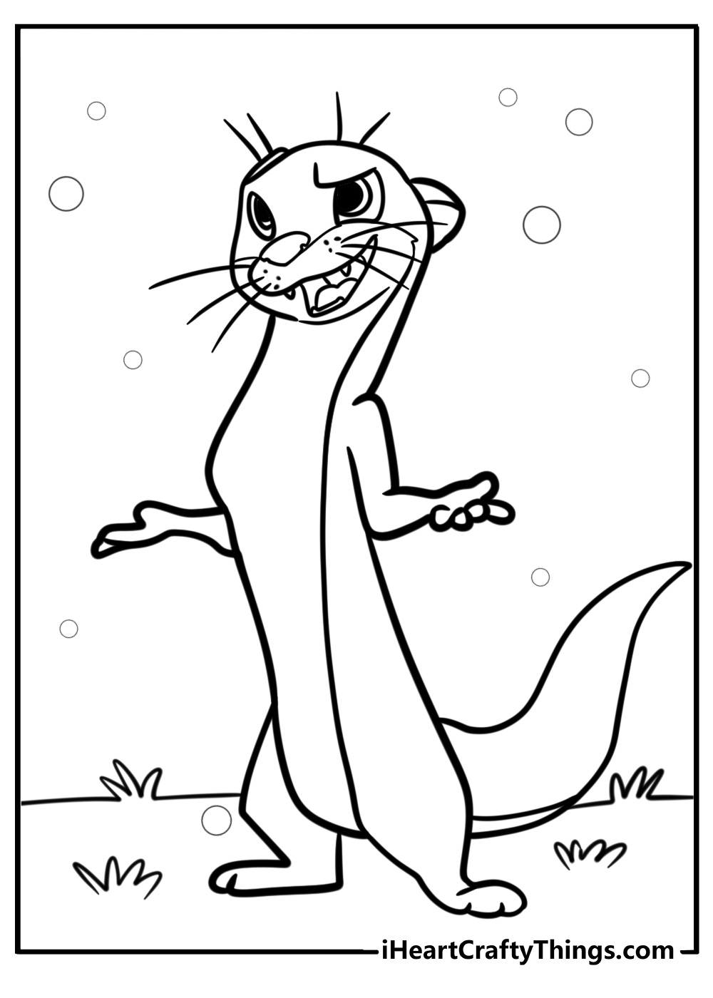 Otter coloring pages